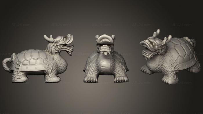 Игрушки (Драконья черепаха, TOYS_0680) 3D модель для ЧПУ станка